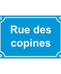 Sticker ou plaque de rue des copines