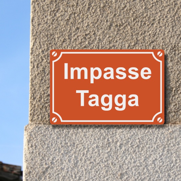 Sticker plaque de rue de L'impastagga