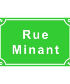 Sticker ou plaque de rue ruminant