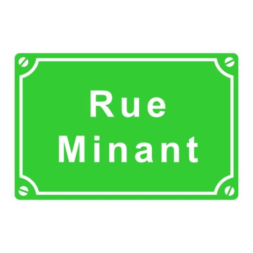 Sticker ou plaque de rue ruminant
