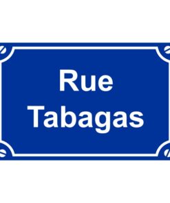Sticker ou plaque de rue tabagas