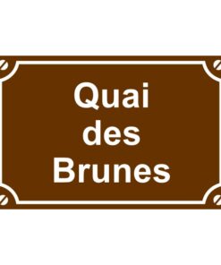 Sticker ou plaque de rue quai des brumes