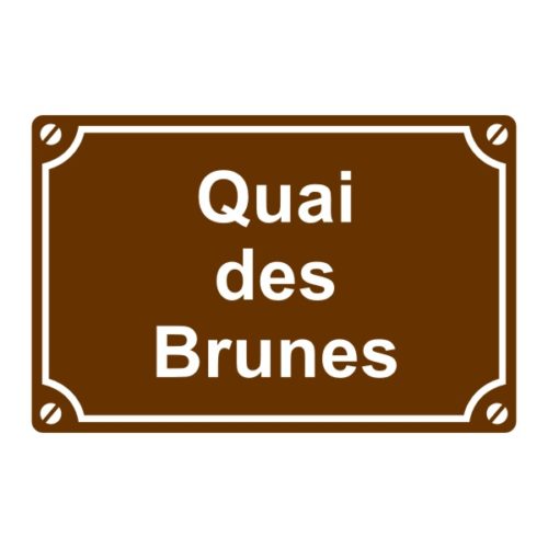 Sticker ou plaque de rue quai des brumes