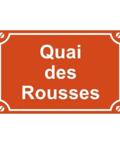 Sticker ou plaque de rue quai des rousses