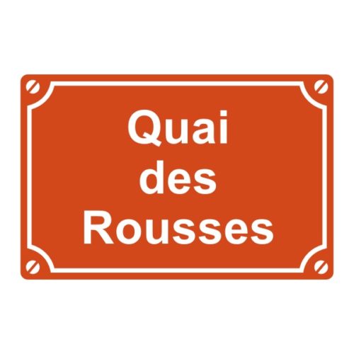 Sticker ou plaque de rue quai des rousses