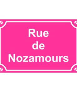 Sticker plaque de la rue de nozamours