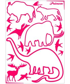 Stickers animaux préhistoriques pour chambres enfants