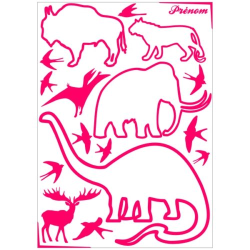 Stickers animaux préhistoriques pour chambres enfants