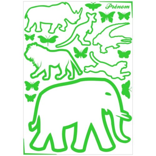 stickers animaux sauvages décoration chambre enfant