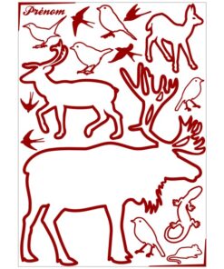 Stickers animaux de la forêt décoration chambre