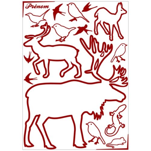 Stickers animaux de la forêt décoration chambre
