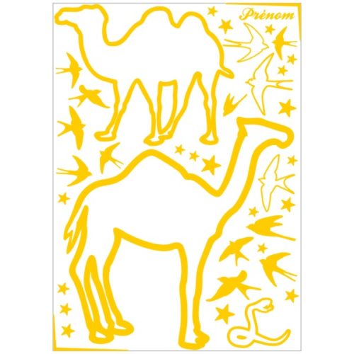 Stickers dromadaire et chameau décoration chambre enfant