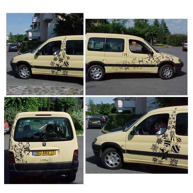 stickers sur mesure pour décoration voiture