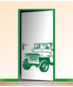 Sticker d'une jeep originale pour la décoration des portes