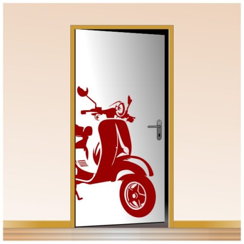 Sticker déco d'un scooter Vespa