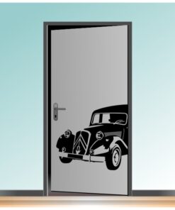 Sticker spécial décoration porte d'une Traction avant vintage