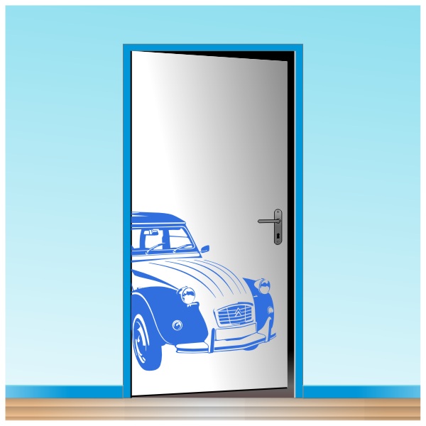 Sticker de la 2 CV Citroën Charleston vintage