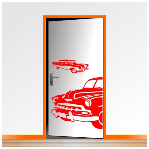 Sticker d'une voiture américaine ancienne