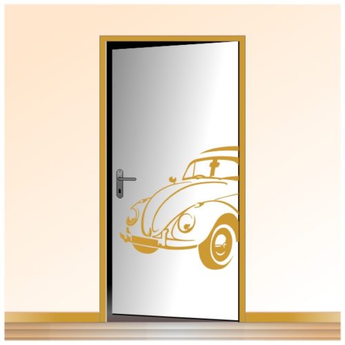 Sticker d'une Coccinelle VW spécial porte