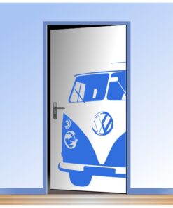 Sticker du Combi VW pour décoration de porte