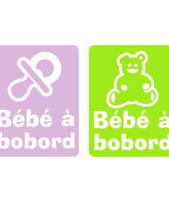 Sticker autocollant bébé à bord pour poser sur la vitre arrière de la voiture