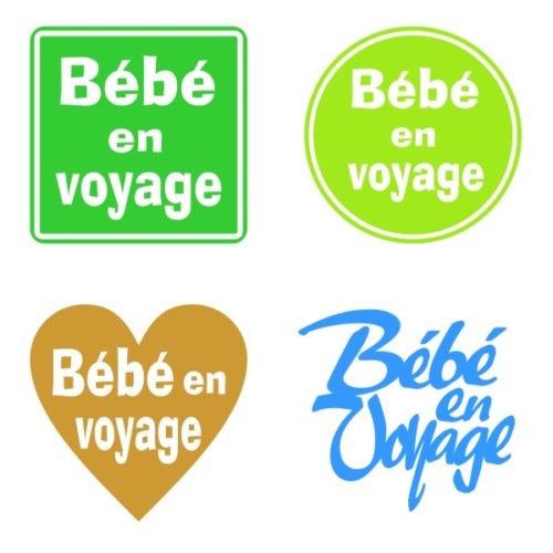 Sticker bébé en voyage pour voiture