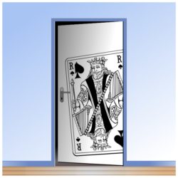 Stickers de cartes à jouer spécial pour la décoration des portes