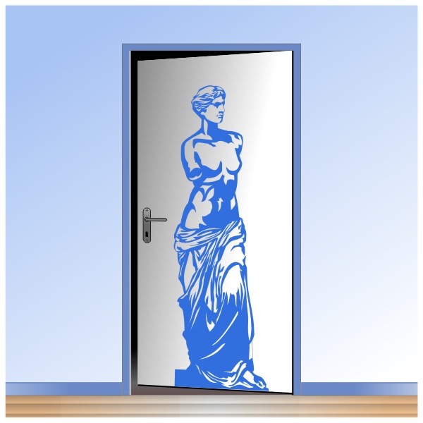Sticker de la Vénus de Milo pour la décoration des portes de placards Sticker adhésif de la Vénus de Milo pour la décoration des portes
