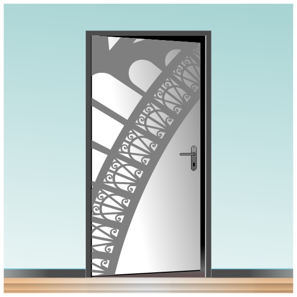 Sticker style indus pour déco intérieure