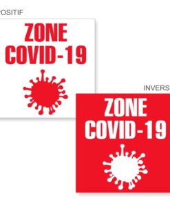 Signalétique zone covid 19 n'entrez surtout pas ici