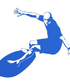 Sticker surfeur sur la vague