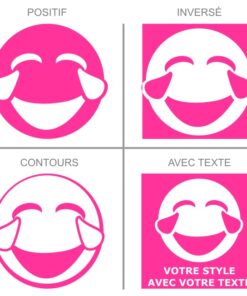 Smiley mort de rire, stickers smiley humour