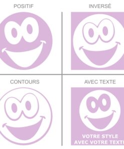 Smiley ravi, stickers smiley humour