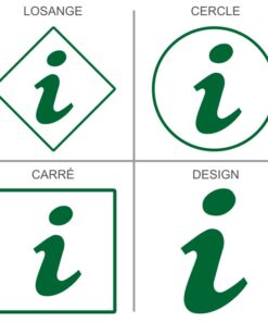 Sticker signalétique pour espace informations