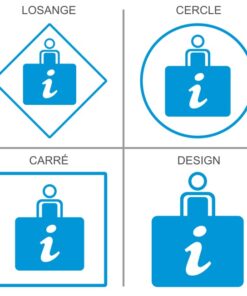 Sticker ou panneau Point infos avec hôte
