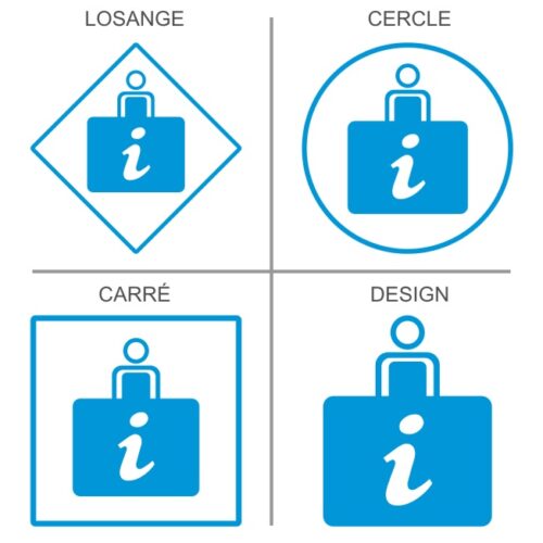 Sticker ou panneau Point infos avec hôte