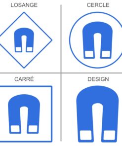 Stickers Signalétique professionnelle attention champs magnétiques dangereux