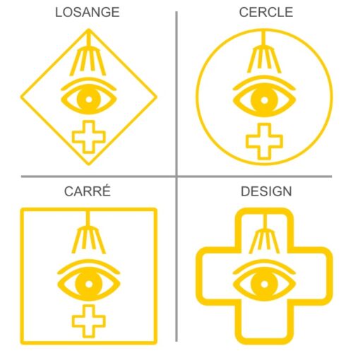 Stickers Signalétique professionnelle douche oculaire obligatoire