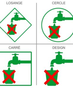 Stickers Signalétique professionnelle eau non potable