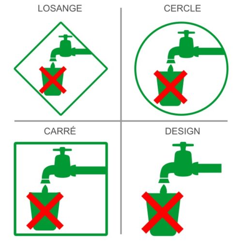 Stickers Signalétique professionnelle eau non potable