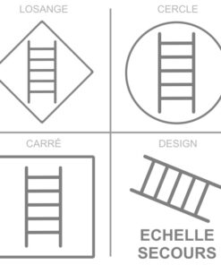 Sticker ou panneau Signalétique sécurité - Échelle de secours