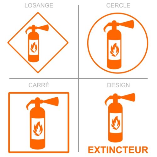 Sticker ou panneau Signalétique sécurité - Extincteur