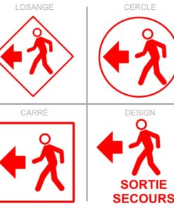 Sticker ou panneau Signalétique sécurité - Issue de secours