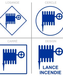 Sticker ou panneau Signalétique sécurité - Lance incendie