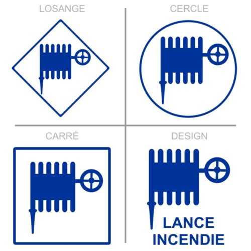 Sticker ou panneau Signalétique sécurité - Lance incendie