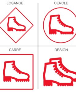 Stickers Signalétique chaussures de sécurité obligatoire