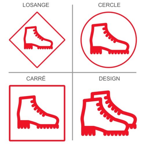 Stickers Signalétique chaussures de sécurité obligatoire
