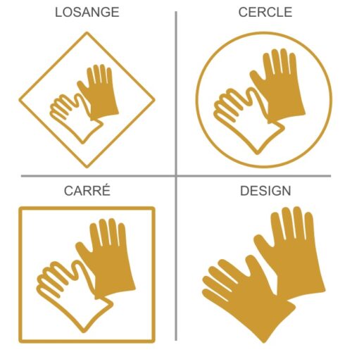 Stickers Signalétique pour la protection des mains