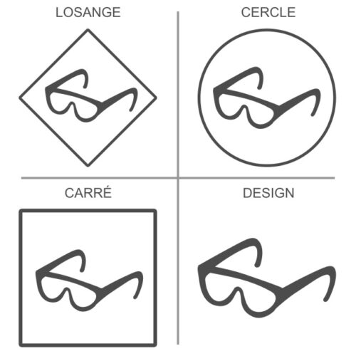 Stickers Signalétique pour la protection des yeux