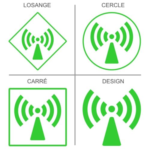 Stickers Signalétique pour les rayons non ionisants